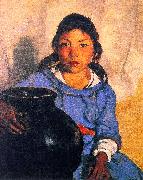 Robert Henri Gregorita with the Santa Clara Bowl Spain oil painting reproduction